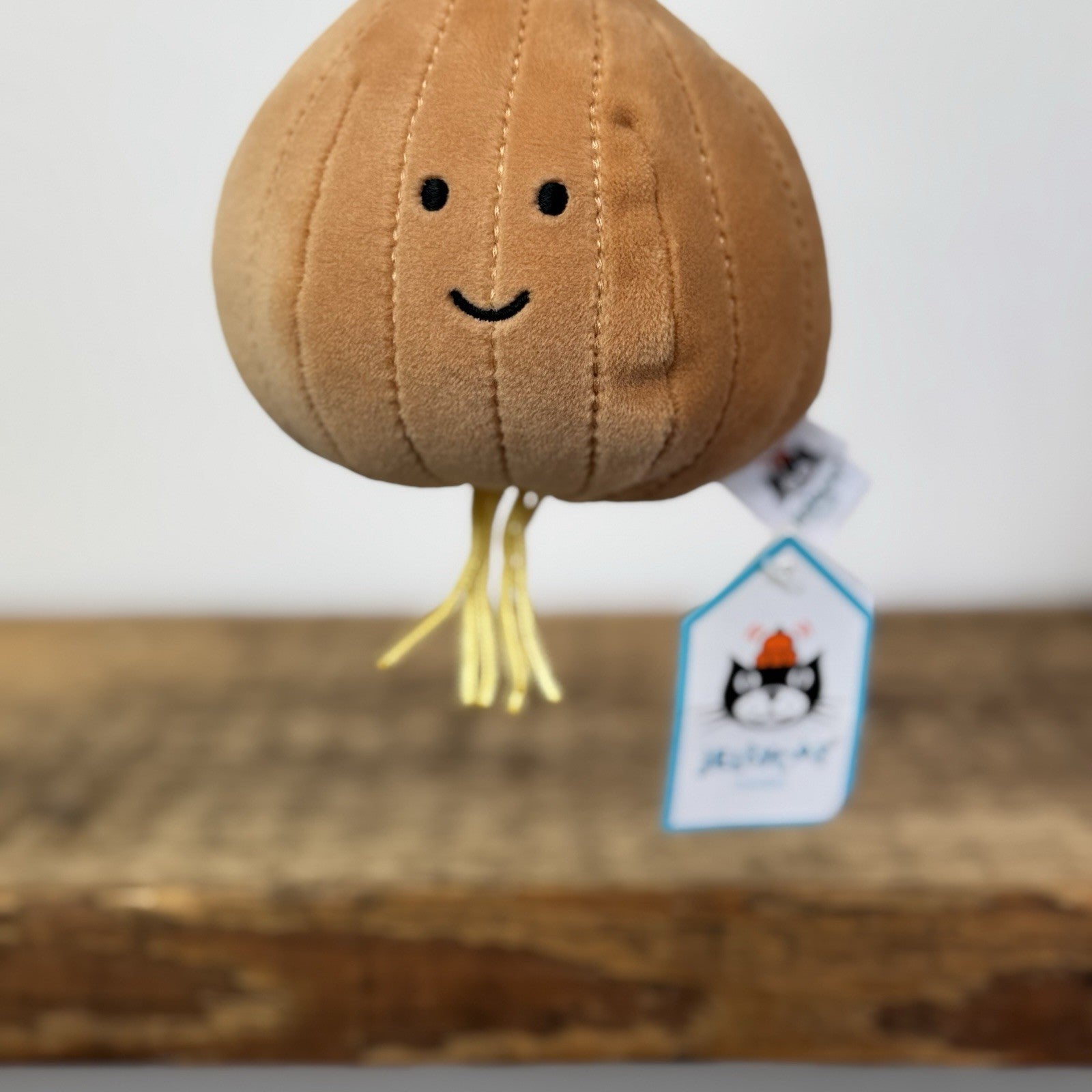 Jellycat Vivacious Onion Vegetable Velour Mini Plush - Play Food Collectible 4”