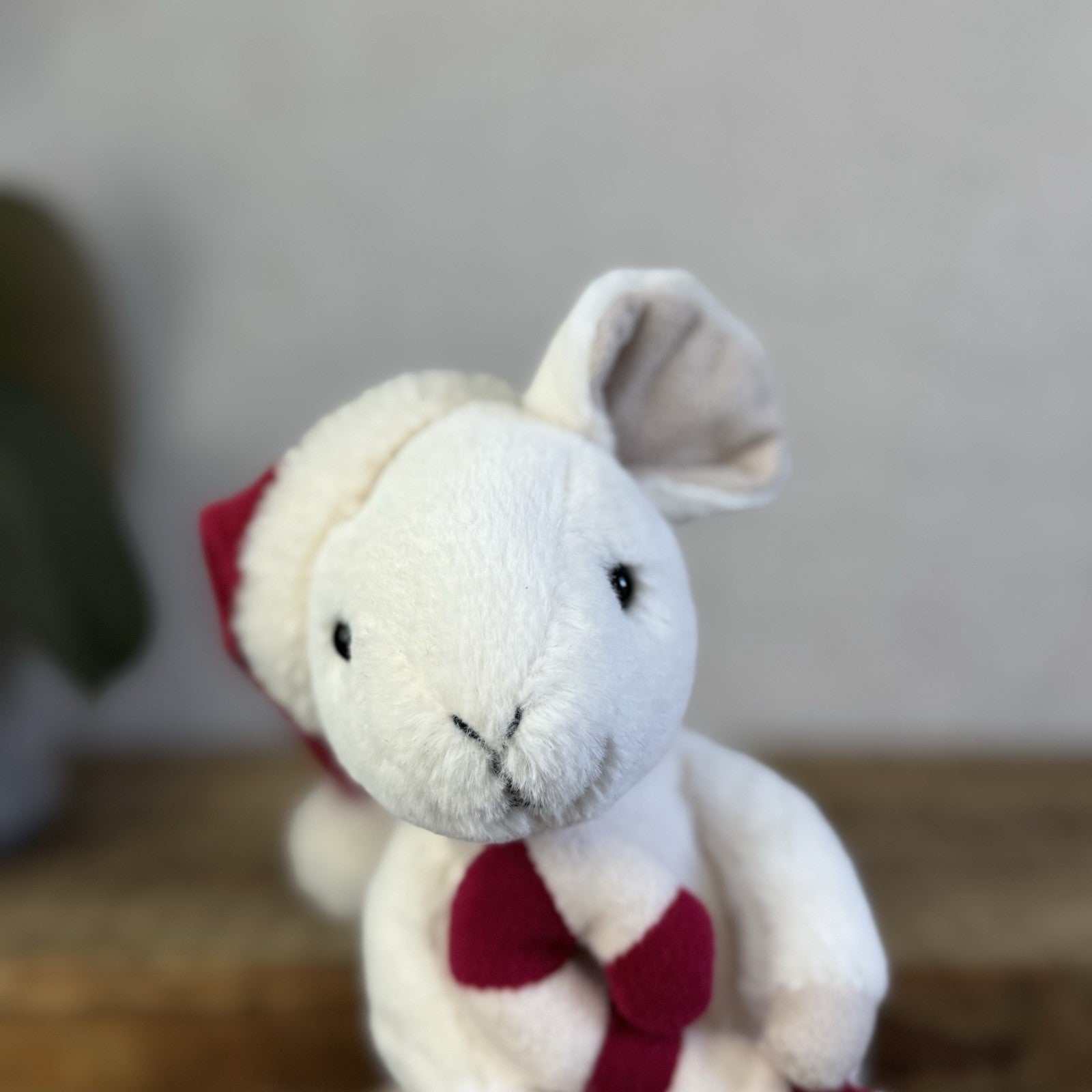 Jellycat Merry Mouse - Mouse With Candycane & Hat Retired Christmas Mouse 8"