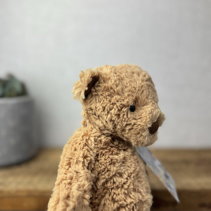 Jellycat MillyBoo Bear - Small Textured RARE Traditional Brown Bear Vintage 10"