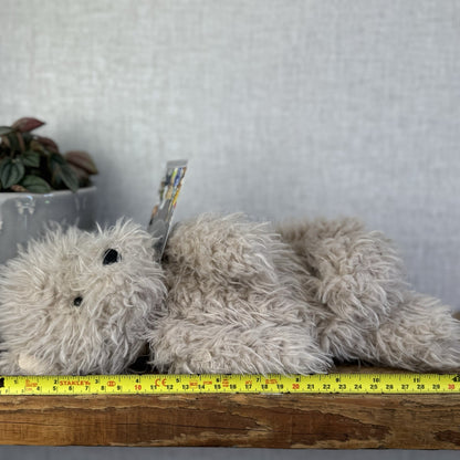 Jellycat Angora Cocoa Bear - Fluffy Medium Beige Bear Soft Toy Retired 12"