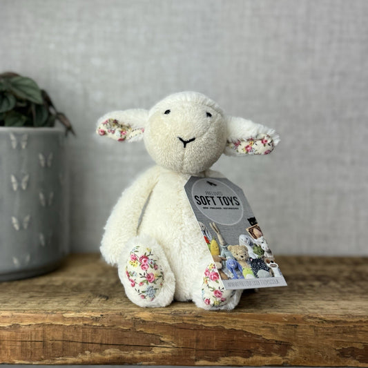 Jellycat Small Bashful Blossom Lamb Soft Toy Sheep Cream Floral Ears/feet 8”