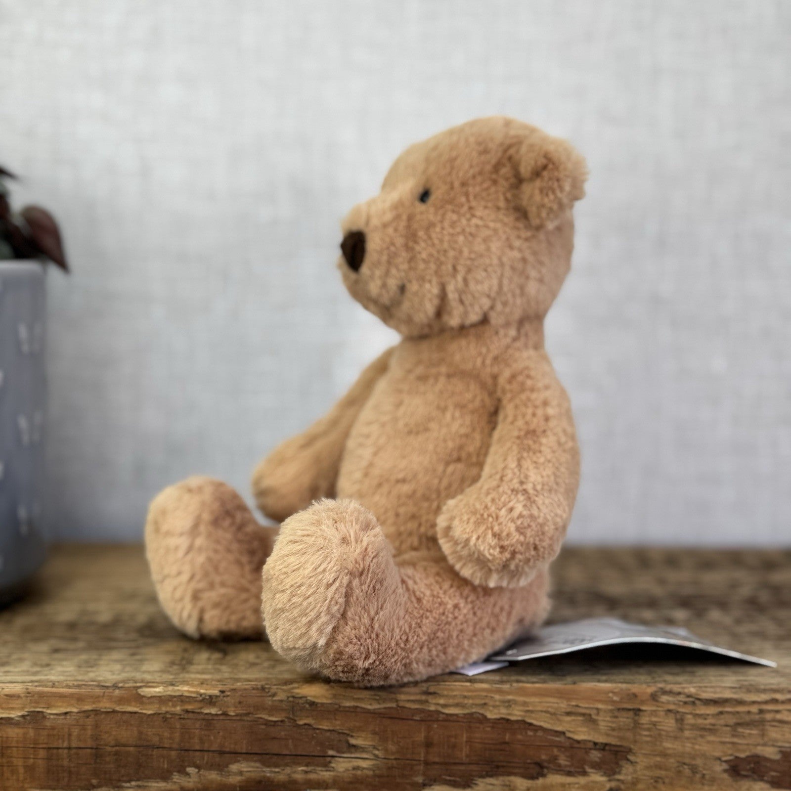 Jellycat Small Butterscotch Bear - Retired Brown Beige Bear Soft Toy Beanie 8”