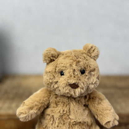 Jellycat Tiny Bartholemew Bear - Tiny Bear Jellycat Beanie Light Brown 7"