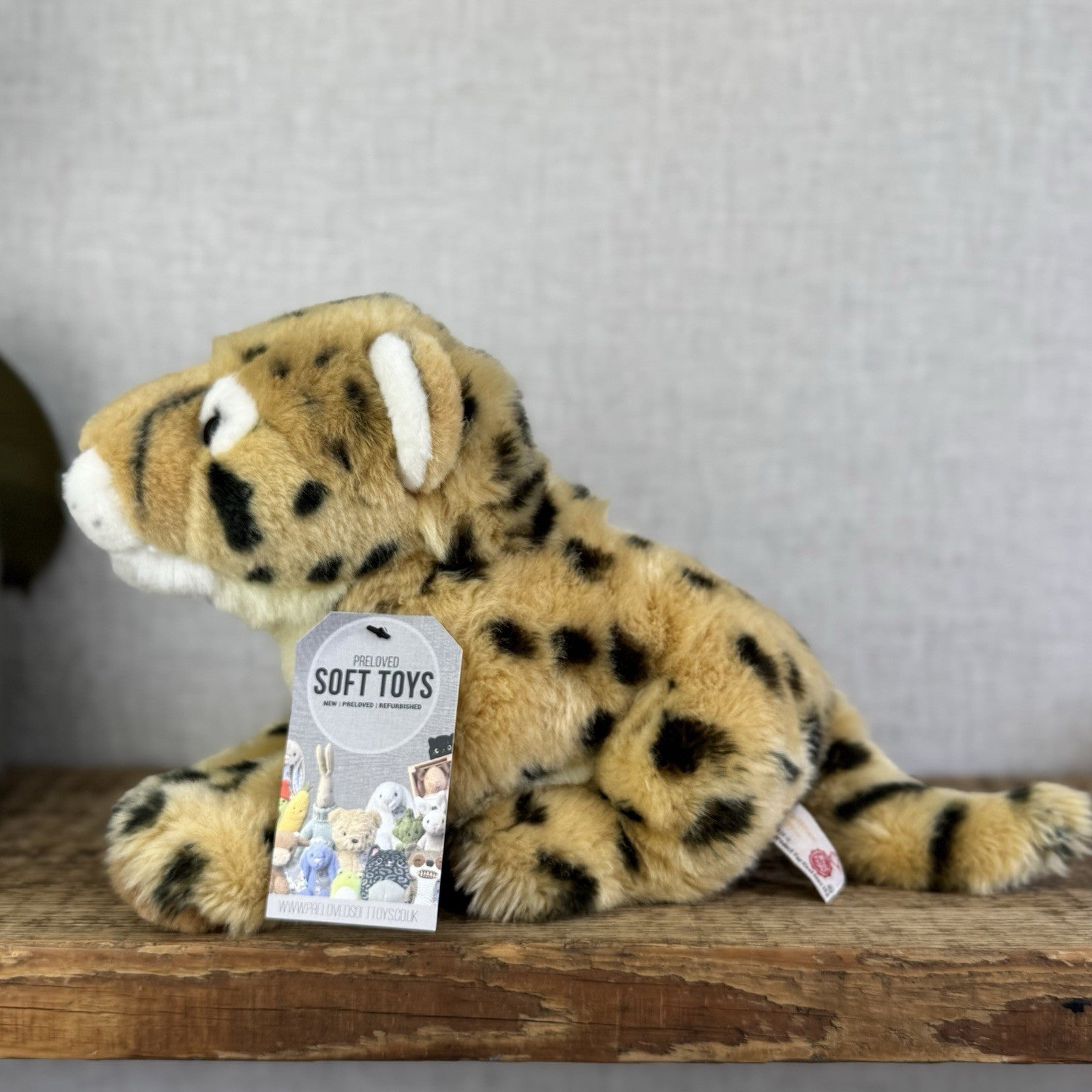 Keel Toys Signature Leopard - Small Leopard Plush Toy Realistic Wild Cat 8"