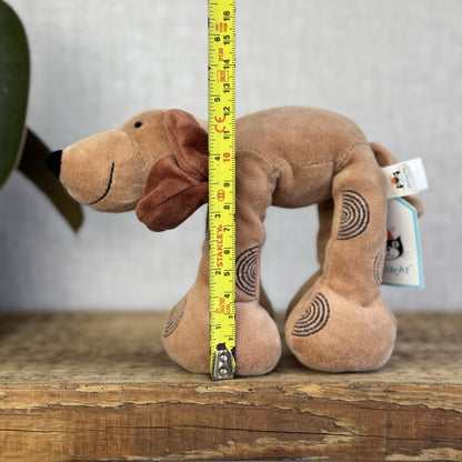 Jellycat Footfall Dog - Vintage Brown Jellycat Dog Beanie Retired Rare With Tags