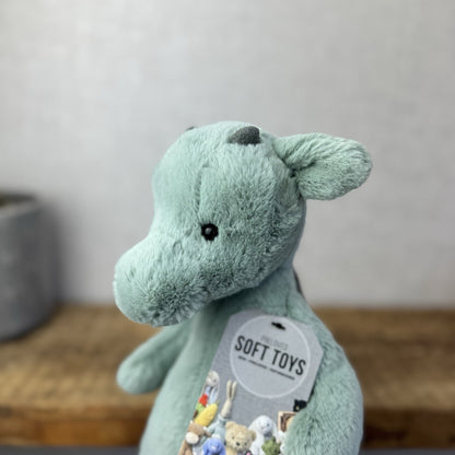 Jellycat Medium Bashful Dragon - Light Green/sage Dragon Soft Toy NWOT