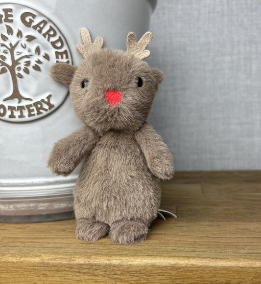 Jellycat Tiny Fluffy Reindeer - Fluffy Tiny - Tiny Fluffy Reindeer - Reindeer