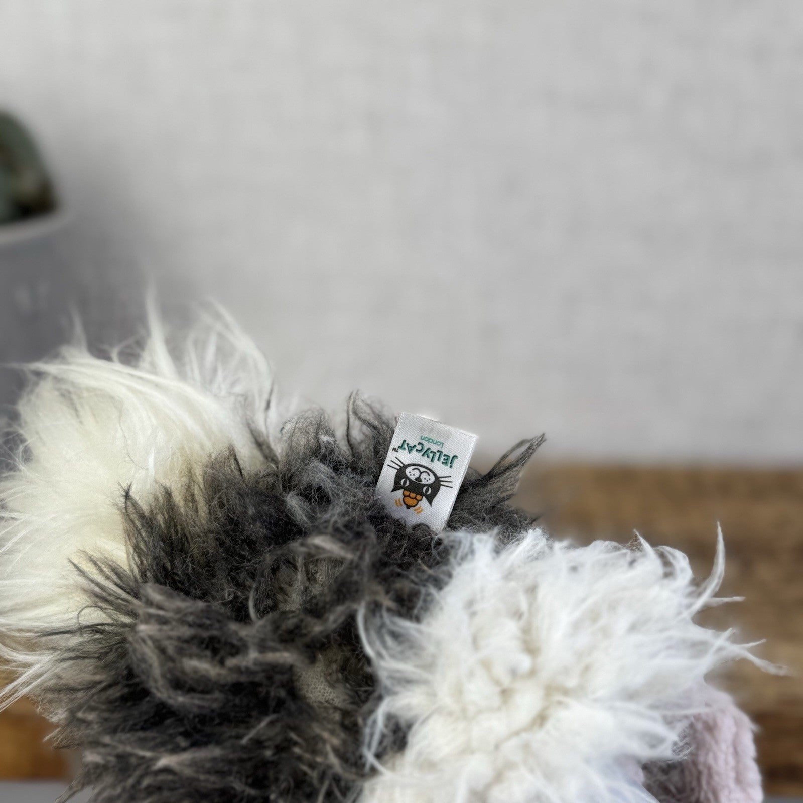 Jellycat Small Orla Ostrich - Fluffy Pink/Grey Mix Beanie Bird Toy 10”