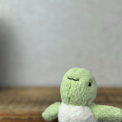 Jellycat Fluffy Turtle - Small Green Sea Turtle Soft Toy Beanie Sea 4” (#2)
