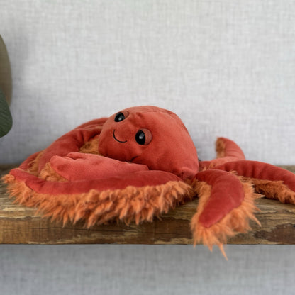 Jellycat Spindleshanks Crab - Red Fluffy Legs Crab Retired Soft Toy Beanie 12”