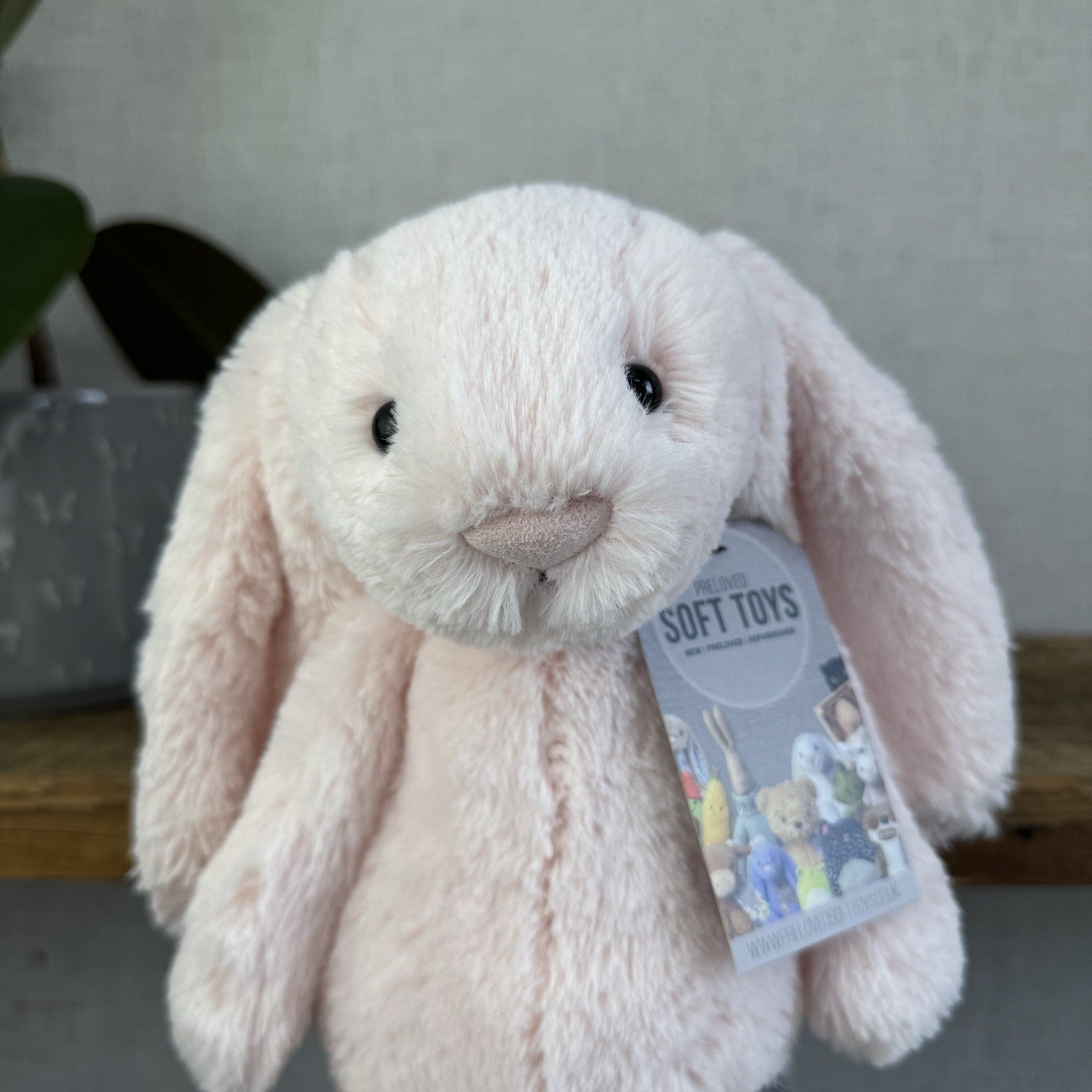 Jellycat Medium Bashful Baby Pink Bunny - Baby Pink Little Jellycat Rabbit 12”