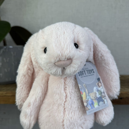 Jellycat Medium Bashful Baby Pink Bunny - Baby Pink Little Jellycat Rabbit 12”