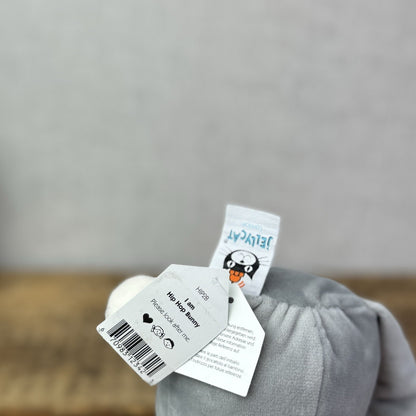 Jellycat Hip Hop Bunny - Grey Bunny Baseball Cap Rare Retired New With Tags