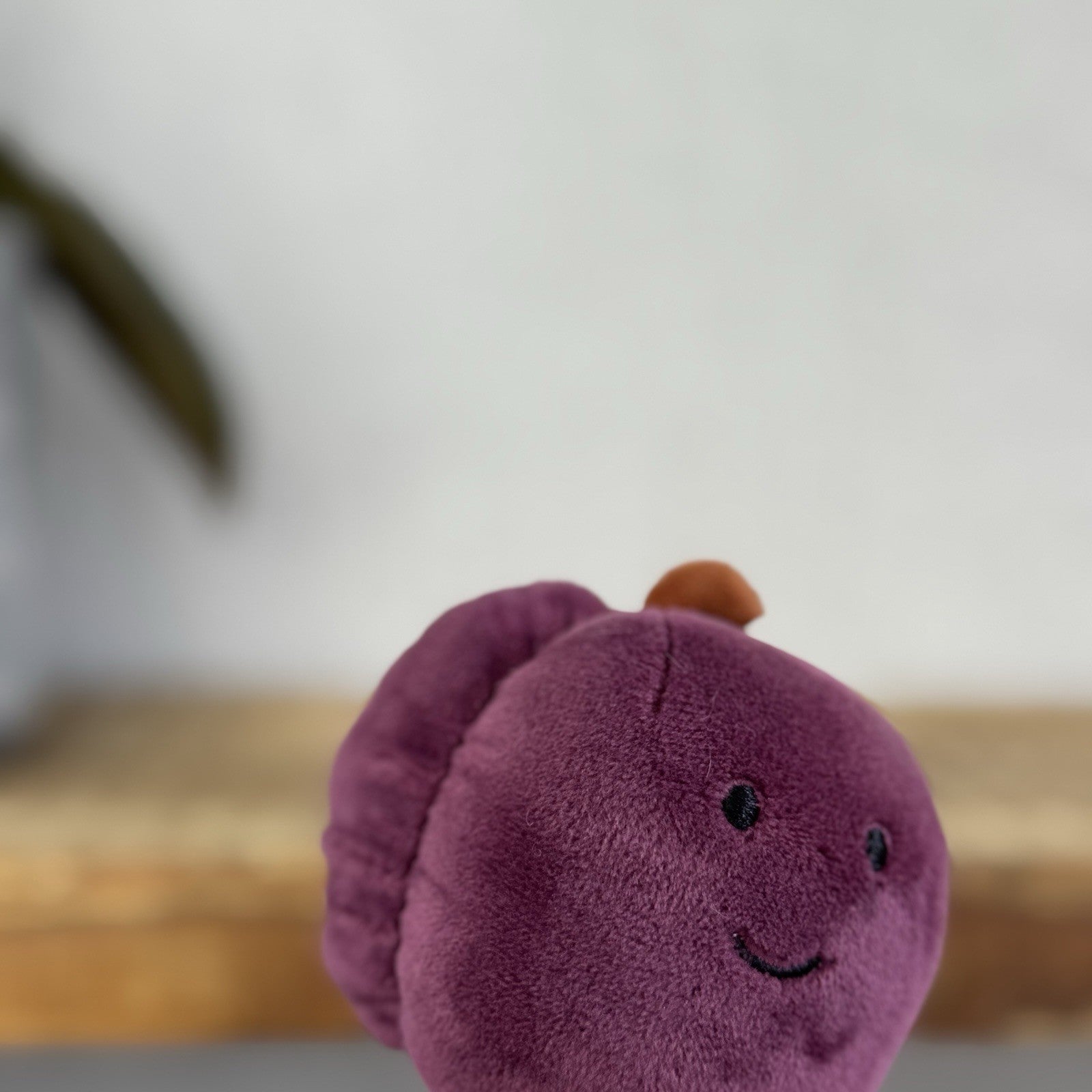 Jellycat Fabulous Fruit Plum - Small Purple Fruit Soft Toy Food Play Beanie 4”