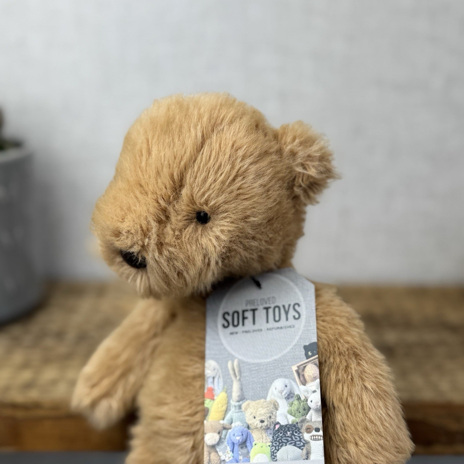 Jellycat Small Benjamin Bear - Maple Colour Small Beanie Bear Plush NWOT 10"