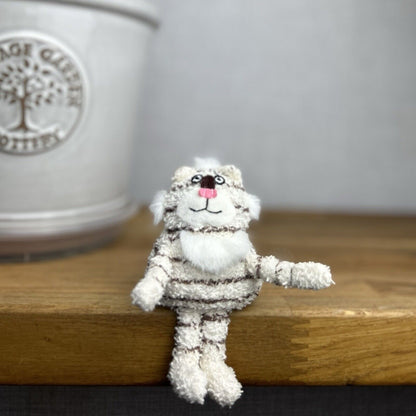 Jellycat Baby Scat Cat Soft Plush Toy Cream Brown Striped 6"