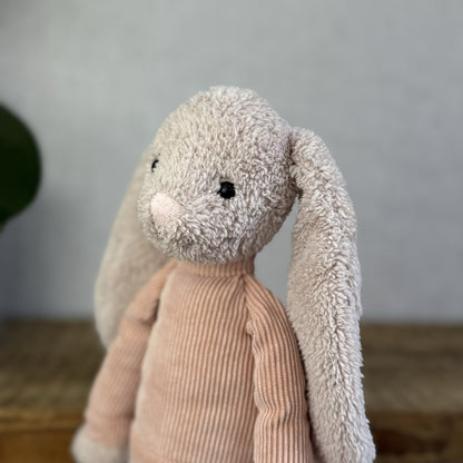 Jellycat Jumble Bunny - Cute Rabbit Plush In Pink Jumper Retired Rare Beanie 12”