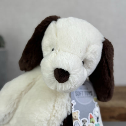 Jellycat Medium Puffles Dog Puppy - Super Soft Puppy Dog Medium Retired 12”
