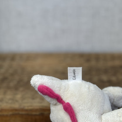 Blue Nose Friends Eduado The Axolotl White/pink Rare Collectible (imperfect Tag)
