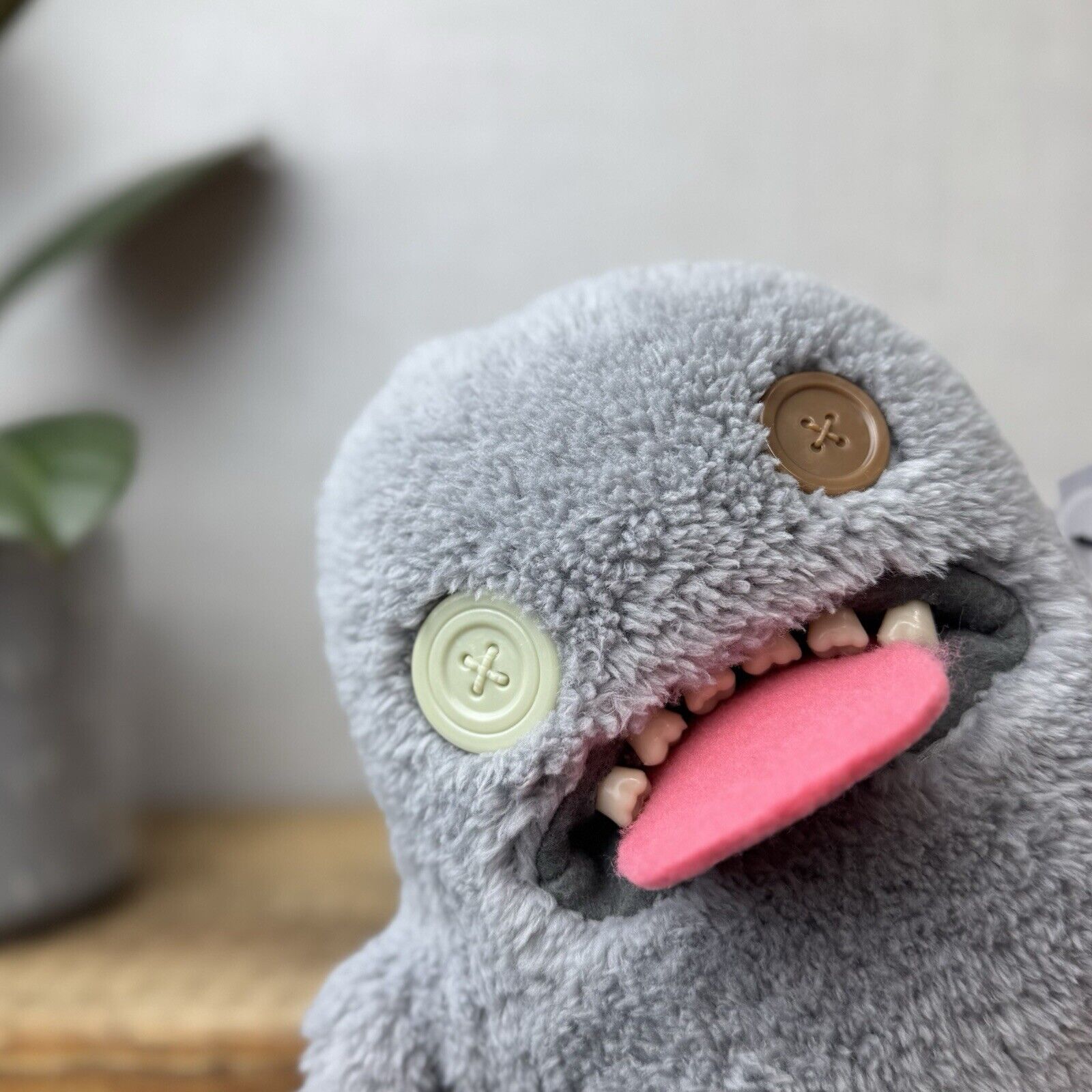 Fuggler Ooogah Boogah Grey Snuggler Edition - Funny Ugly Monster Button Eyes