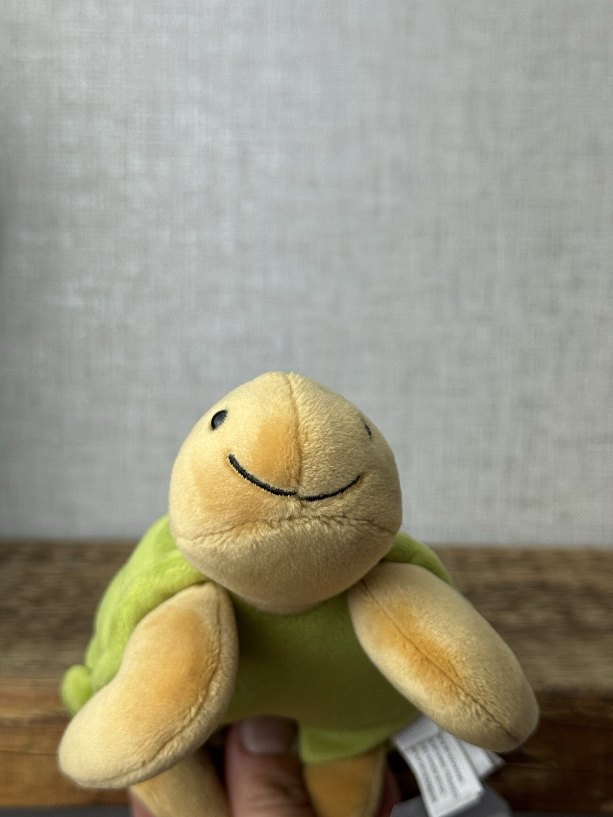 Jellycat Small CeeCee Turtle - Small Green Velour Turtle Beanie retired 6”