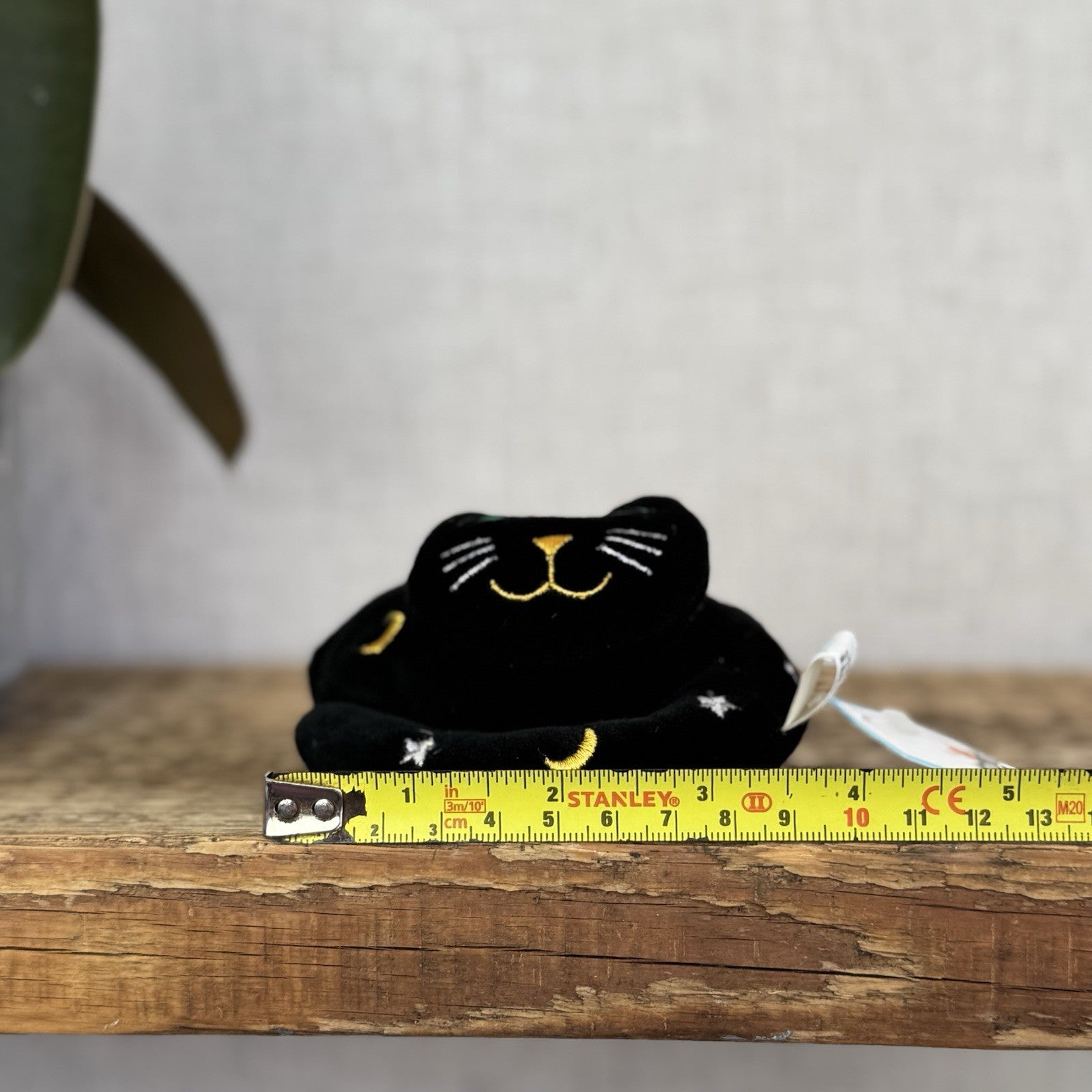 Jellycat Nightcap Nap - Retired 1998 Black Cat Stars/moons Vintage With Tags 4”