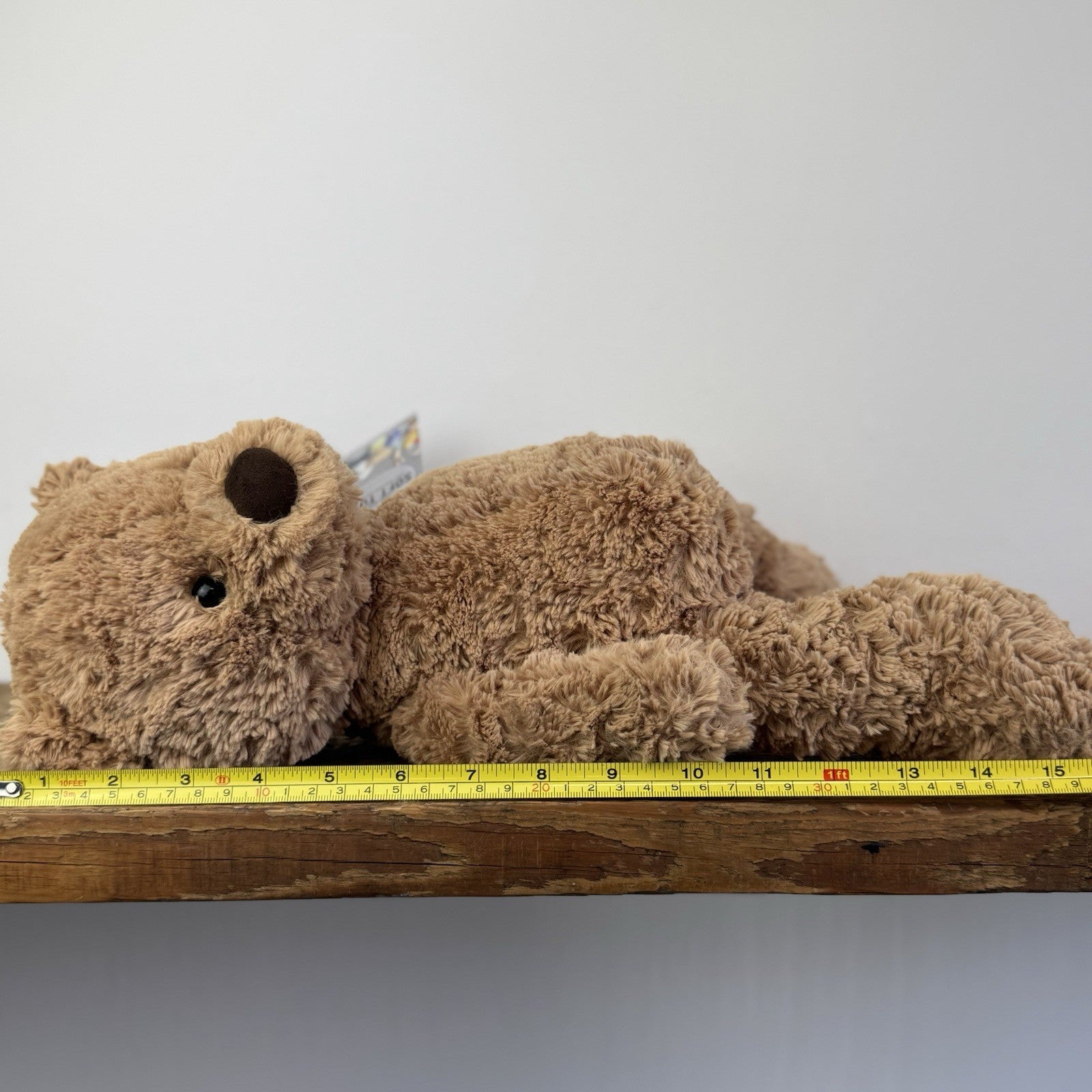 Jellycat Medium Bumbly Bear - Small Textured Retired Small Brown Bear 16”