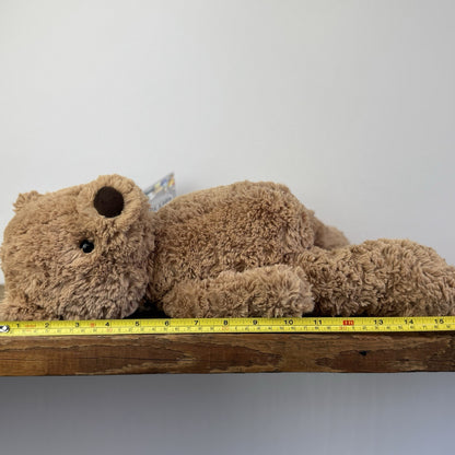 Jellycat Medium Bumbly Bear - Small Textured Retired Small Brown Bear 16”