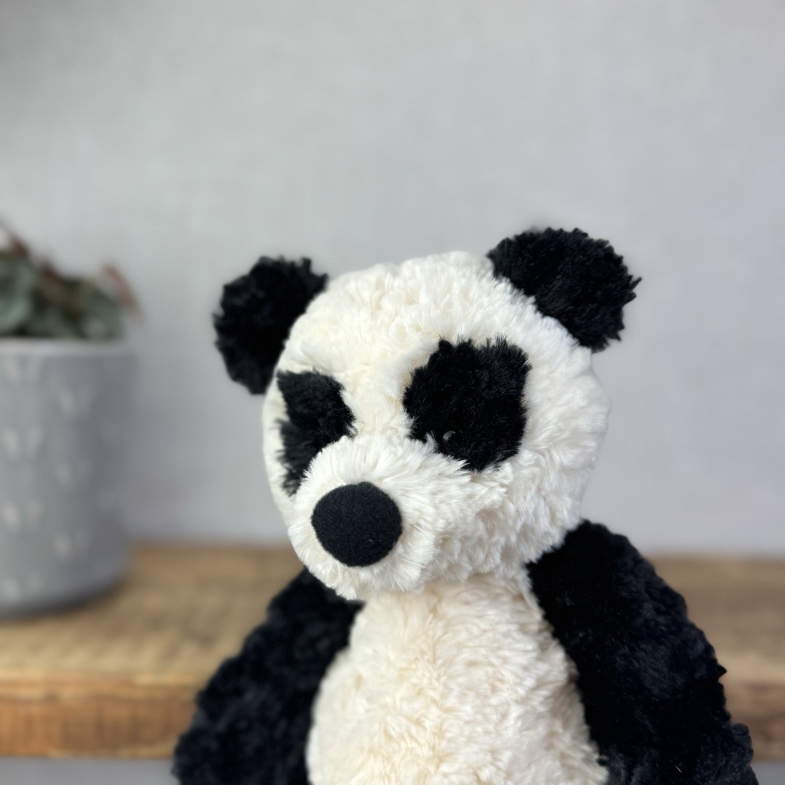 Jellycat Small Bartlesham Panda Bear - Vintage Panda With Tags Collectible 11"