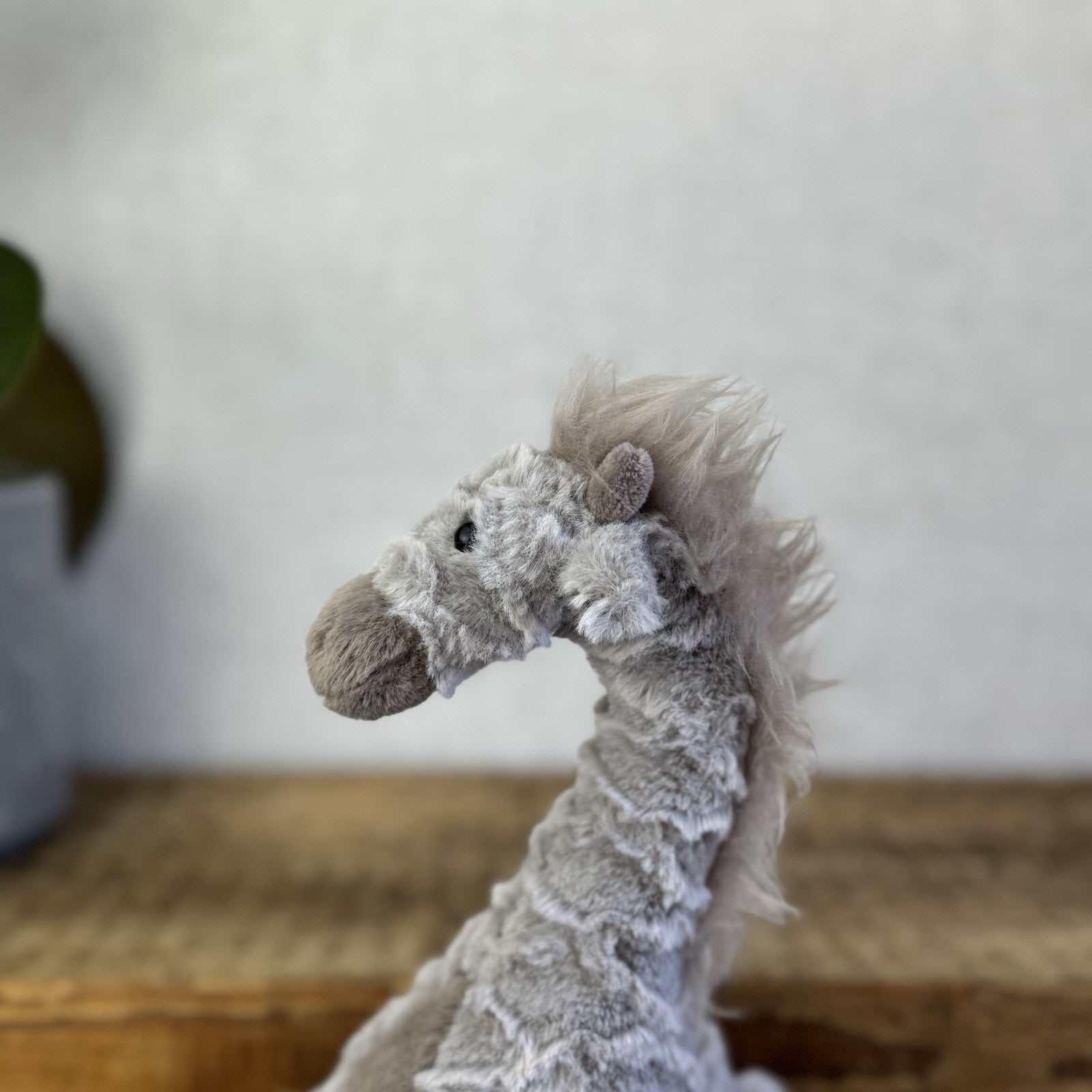 Jellycat Little Joey Giraffe - Small Grey Standing Giraffe Beanie Plush NWOT 8"