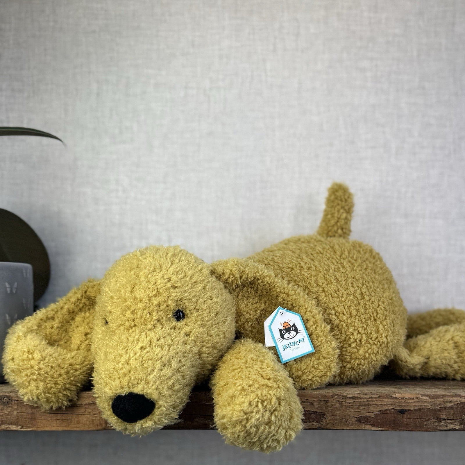 Jellycat Splootie Puppy - Retired & Rare Large Golden Beanie Floppy Dog 22”