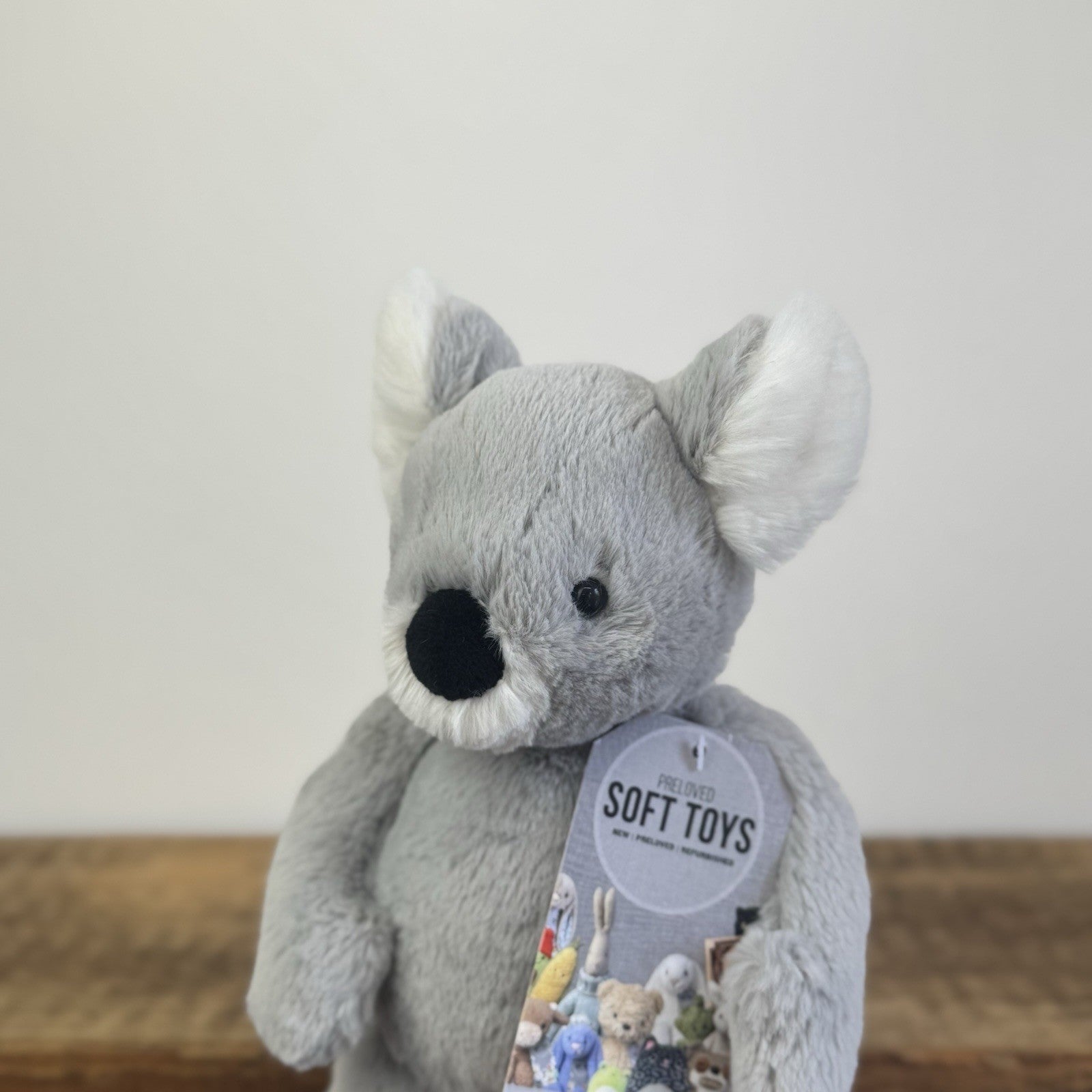 Jellycat Small Benji Koala - Small Super Soft Grey Koala Beanie Retired 11"