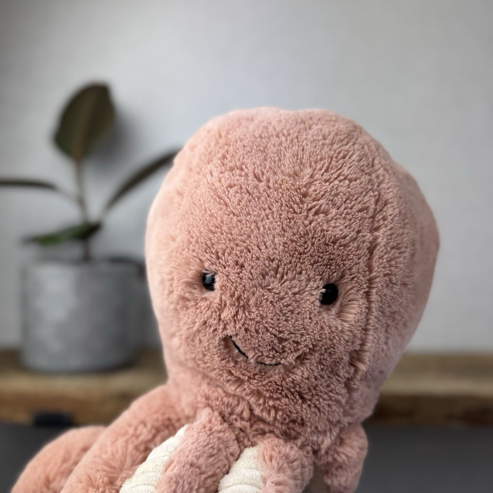Jellycat Large Odell Octopus - Peach Large Octopus Beanie Toy Retired Pink 20”