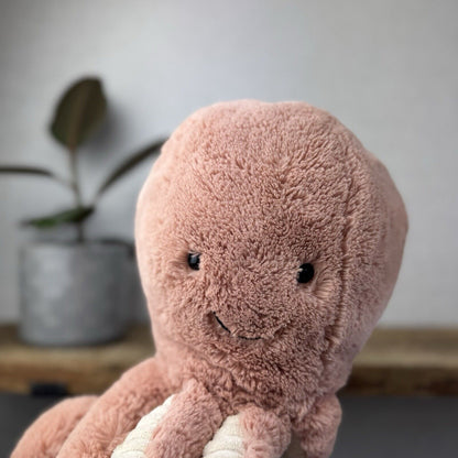 Jellycat Large Odell Octopus - Peach Large Octopus Beanie Toy Retired Pink 20”