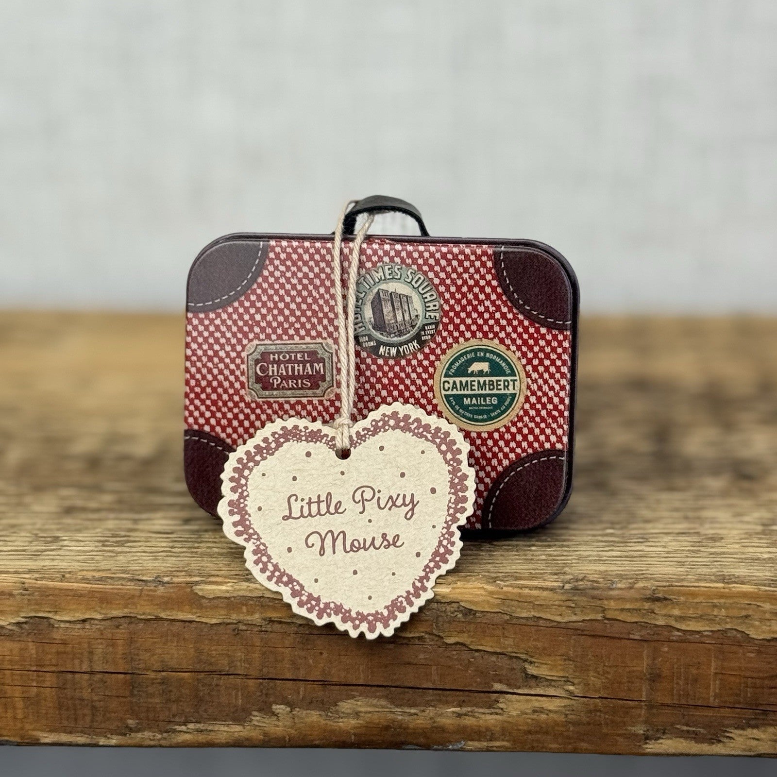 Maileg Christmas Baby Mouse In Travel Suitcase - Miniature Baby Pixie NWT