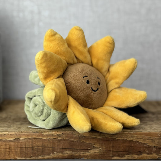 Jellycat Fleury Sunflower Soother - Flower Comfort Blanket Baby Girl Summer Gift