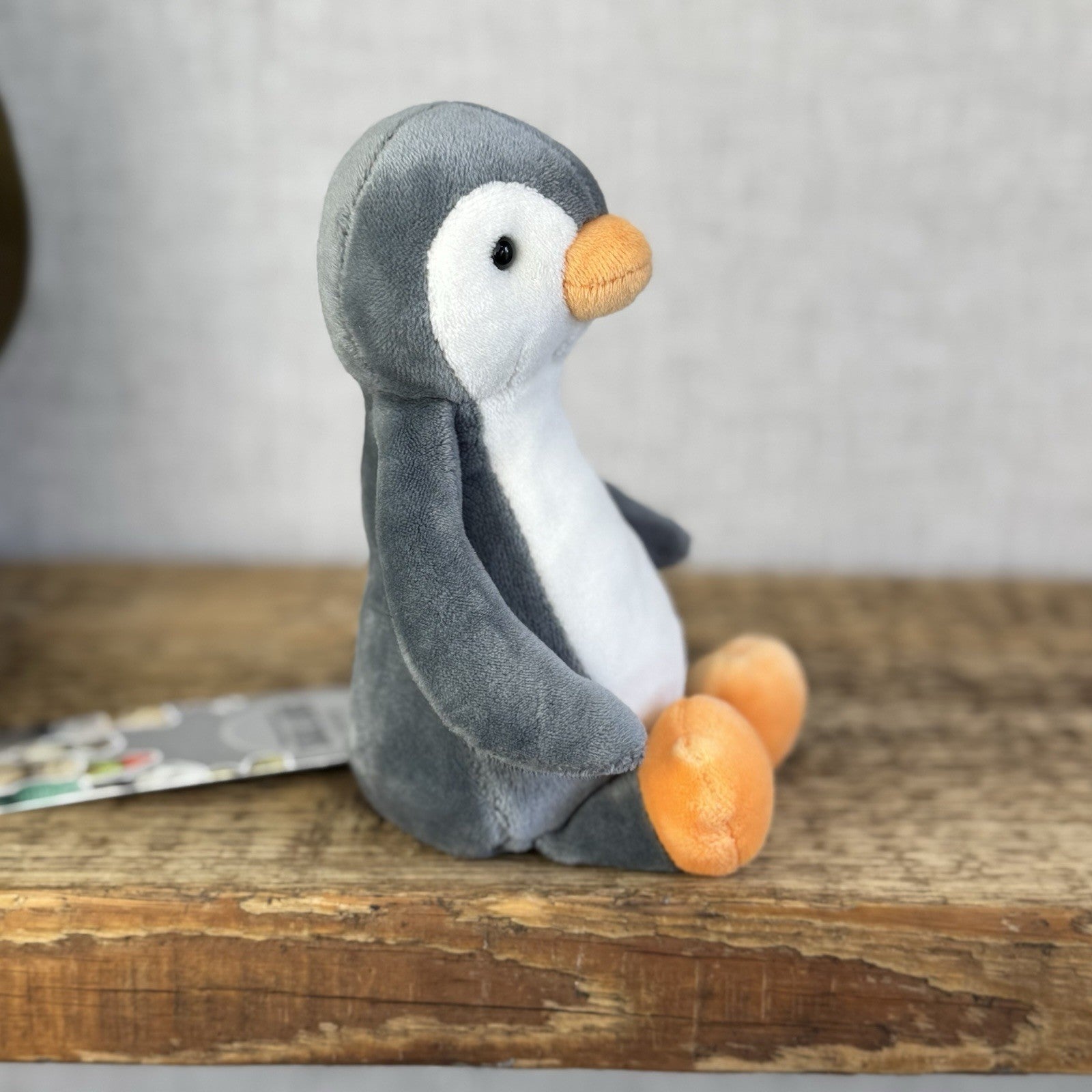 Jellycat My First Penguin Soother - Velour Small Beanie Penguin Soft Toy Rare 7”