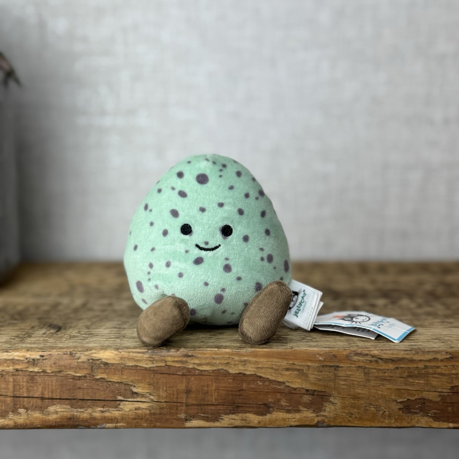 Jellycat Eggsquisite Green Speckled Egg BNWT Mini Green Spotty Egg 5”