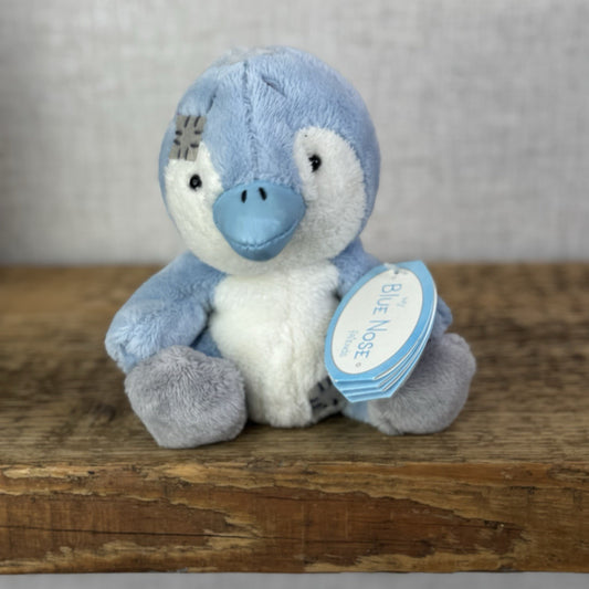 Blue Nose Friends Chilly #17 - Mini Blue Penguin Beanie Plush Toy Tiny 5"