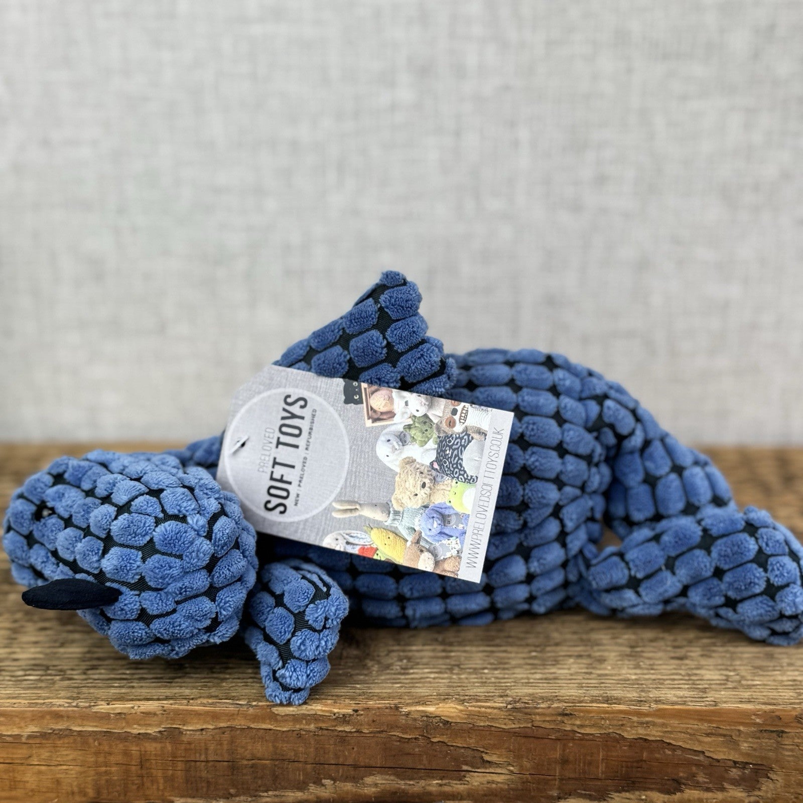 Jellycat First Step Dippy Dinosaur - Blue Cordy Roy Dinosaur Beanie Retired 9"