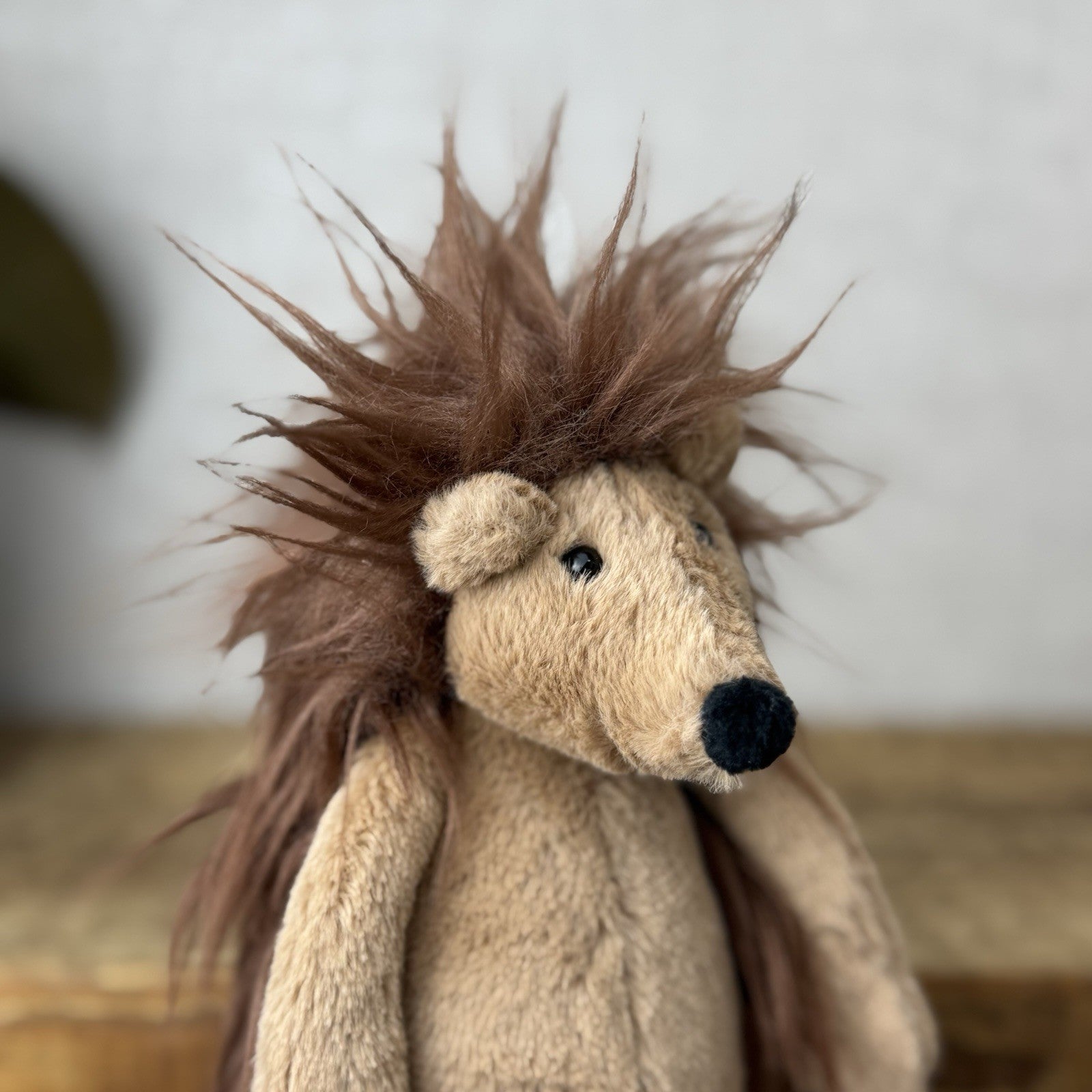Jellycat Small Spike Hedeghog - Light Brown Beanie Hedgehog Plush New With Tag