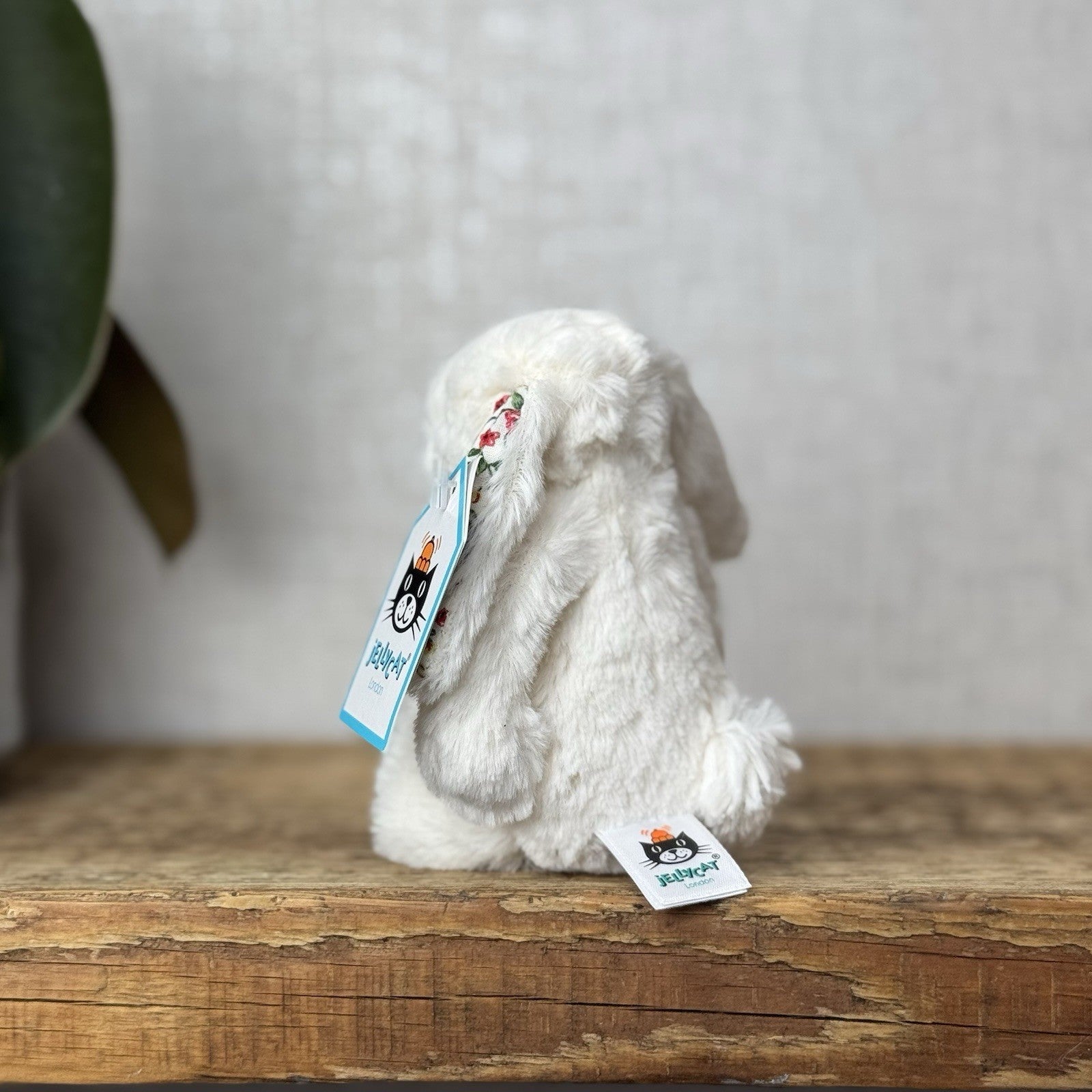 Jellycat Baby Cream Blossom Bashful Bunny - Baby Cream Rabbit New With Tags 5”