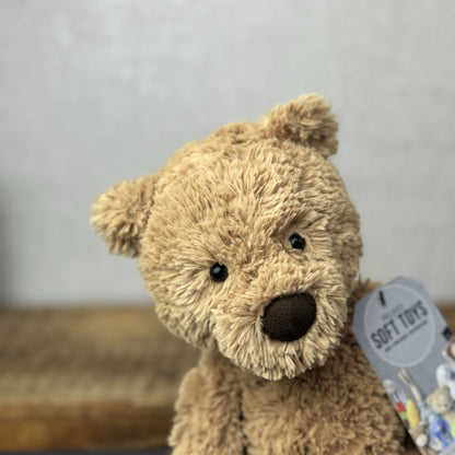 Jellycat Small Bumbly Bear - Small Textured Retired Small Brown Bear 11"