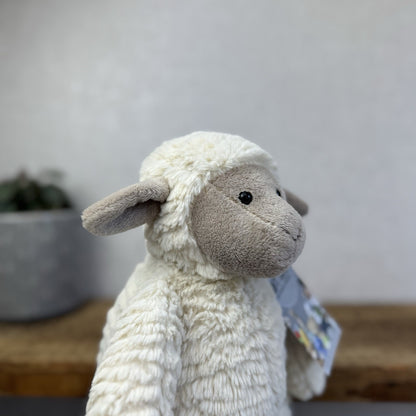 Jellycat Medium Fuddles Sheep Lamb Textured Zara Edition Soft Toy Beanie 12"
