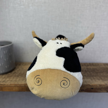 Jellycat Scallywag Cow - Large Head Cow Soft Toy Vintage Retired Quirky 10"