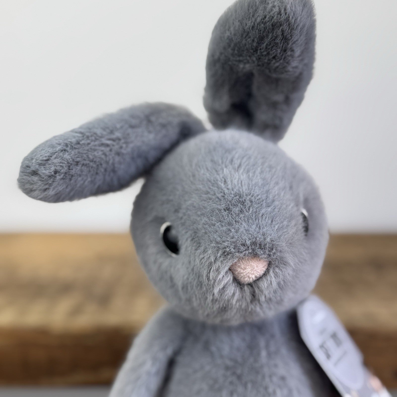 Jellycat Fuzzle Bunny Rabbit - Small Grey Fluffy Soft Toy Rare Retired Small 8"