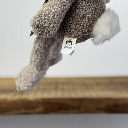 Jellycat Lil Slackajack Bunny - Tiny Vintage Mini Bunny Plush Beanie Soft Toy 8”