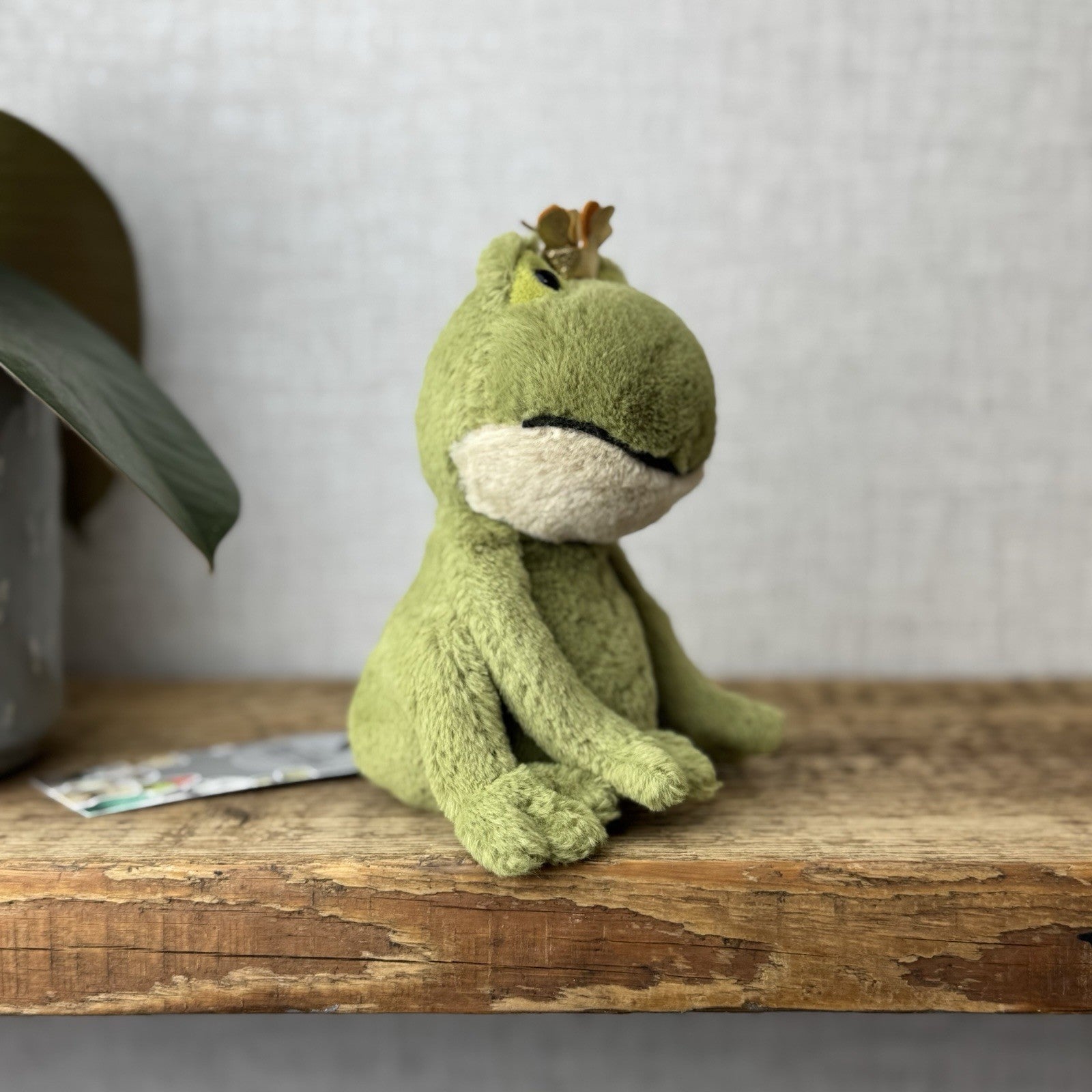Jellycat Small Felipe Frog Prince - Little Frog In Crown Retired Frog Small 6”