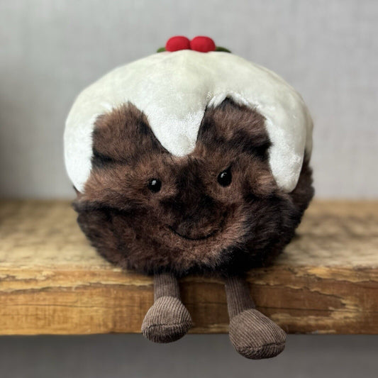 Jellycat Amuseable Christmas Pudding - Retired First Release Fluffy Pudding 5”