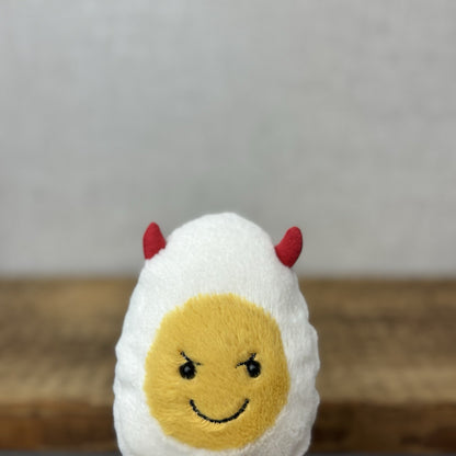 Jellycat Amuseable Devil Egg - Devilled Egg Retired Food Soft Beanie Mini 5"